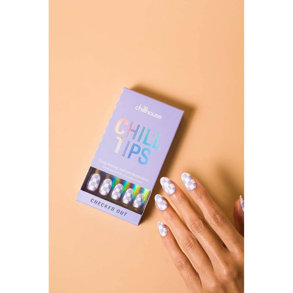 A Cute Mani in an Instant: Chillhouse Chill Tips False Nails in Checked Out