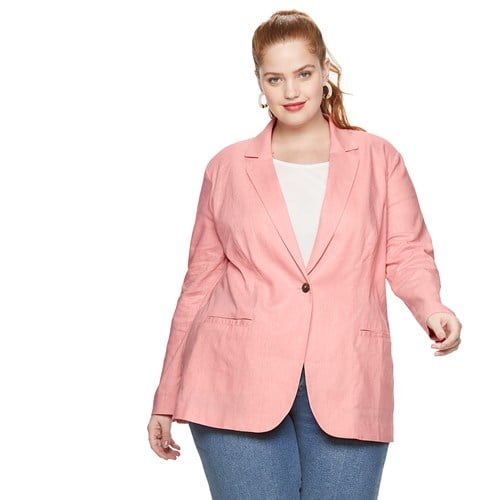 Jcpenney plus size blazer clearance