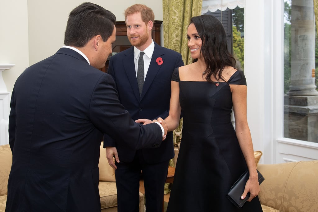 Meghan Markle Navy Gabriela Hearst Dress in New Zealand