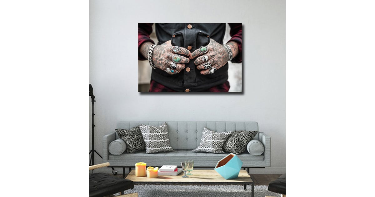 Tattoo Canvas Wall Art | Tattoo Home Decor | POPSUGAR Home Photo 8