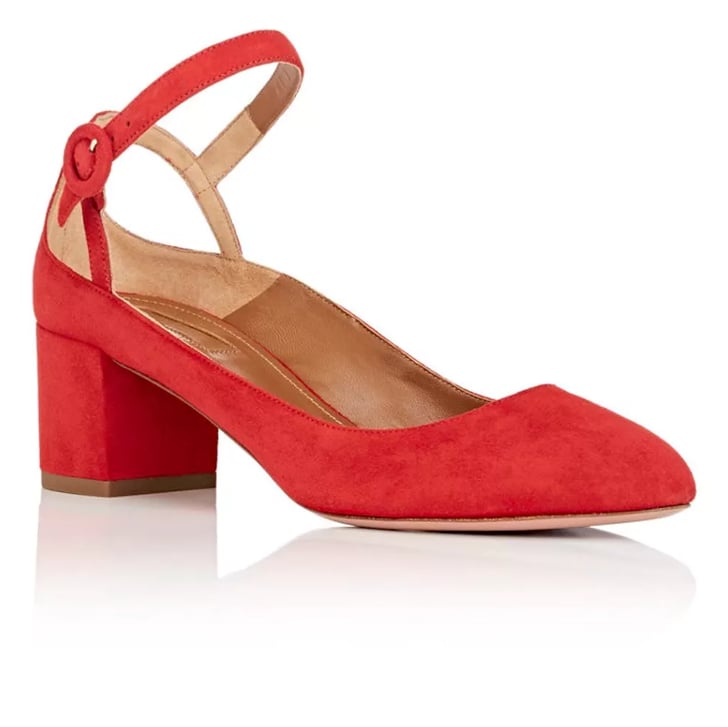 Aquazzura Sweet Thing Suede Mary Jane Pumps | Comfortable Shoes to Wear ...