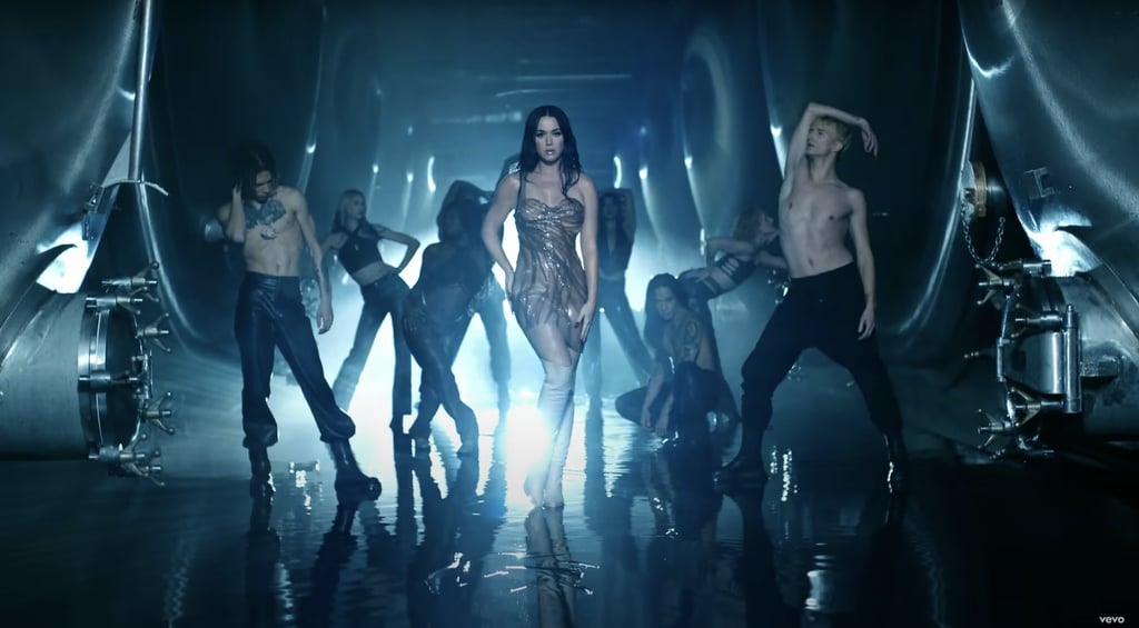 Katy Perry's Wet-Look Dress in "When I'm Gone" Music Video