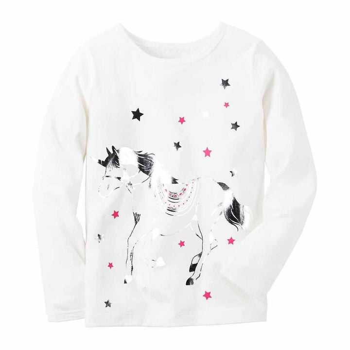 Ivory Unicorn Knit Tee