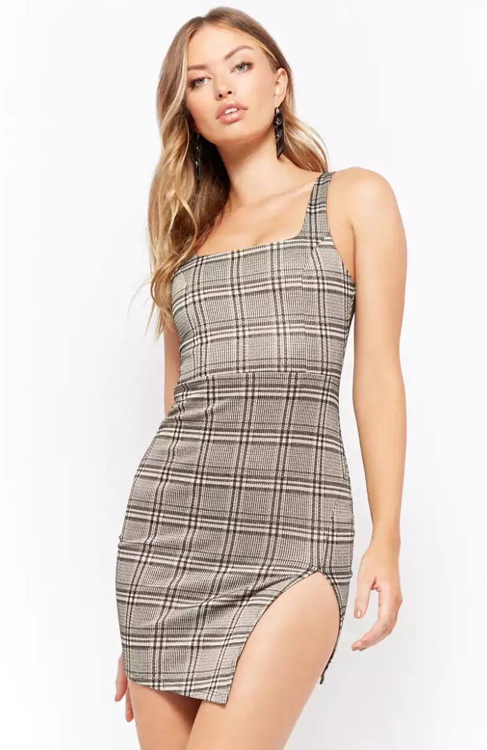 Forever 21 Glen Plaid Bodycon Dress