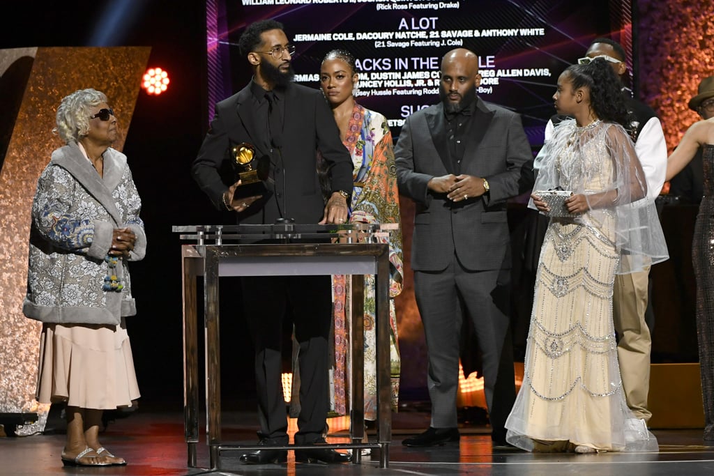 Photos of Nipsey Hussle's Family Accepting His Grammy