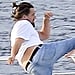 Leonardo DiCaprio Practices Karate on a Yacht | Pictures