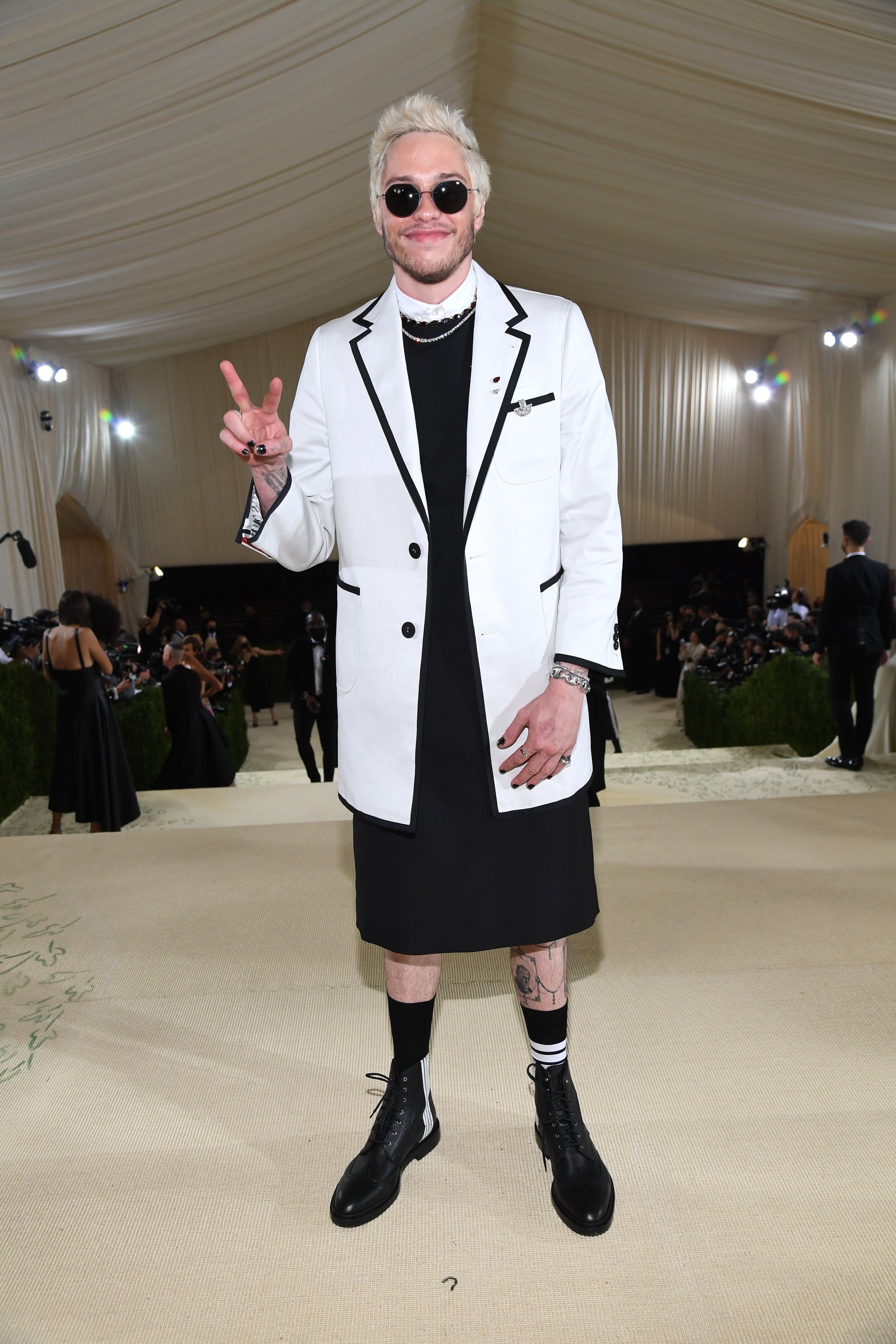 NEW YORK, NEW YORK - SEPTEMBER 13: Pete Davidson attends The 2021 Met Gala Celebrating In America: A Lexicon Of Fashion at Metropolitan Museum of Art on September 13, 2021 in New York City. (Photo by Kevin Mazur/MG21/Getty Images For The Met Museum/Vogue)