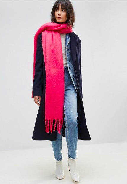 Wear the Trend: ASOS Bright Fluffy Tassel Scarf