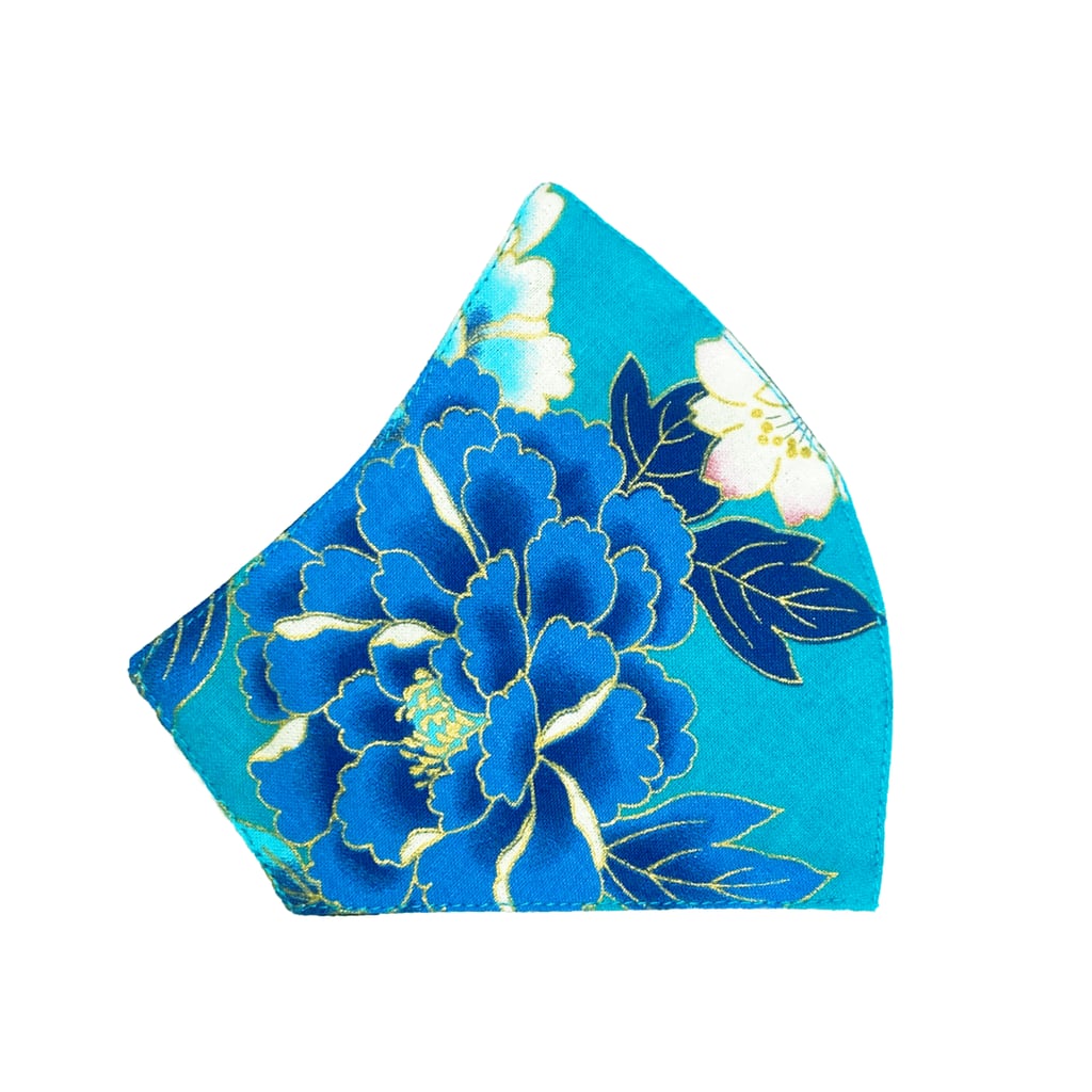 Maskela Floral Mask - Turquoise