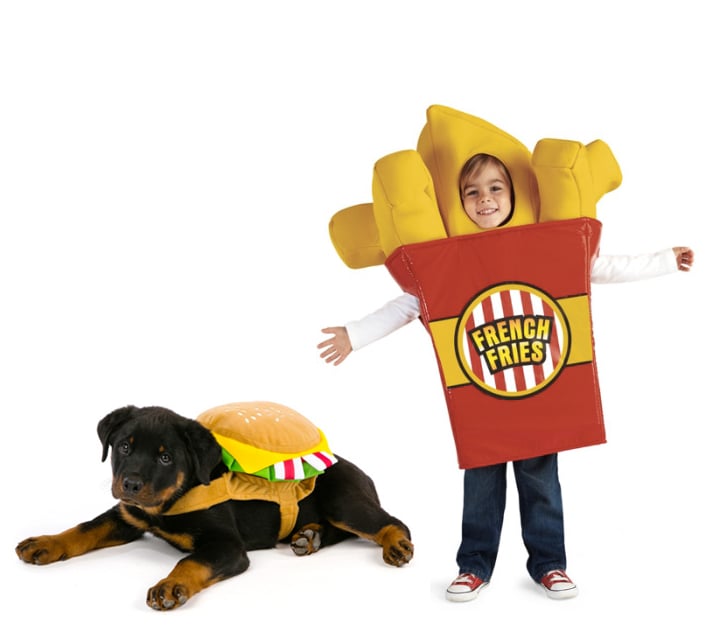 Rottweiler Halloween Costume 2022 Burger And Fries Halloween Costumes For Kids And Their Pet Dogs Popsugar Family Photo 13