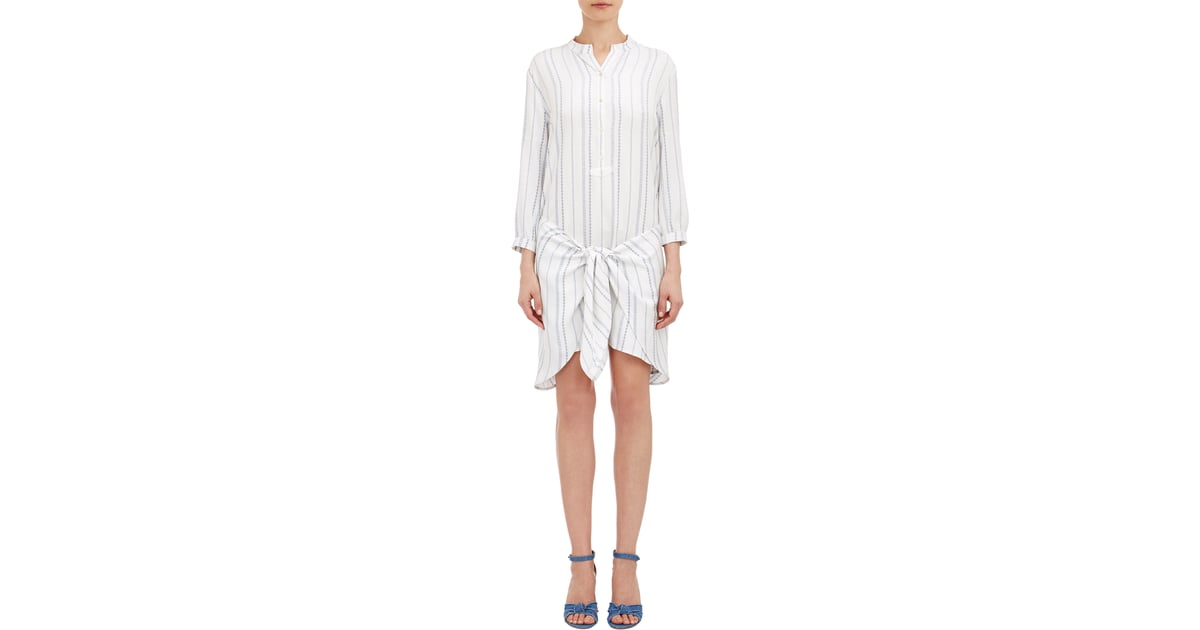 Ulla Johnson Corsica Shift Dress-White ($485) | Tie-Front Dress Trend ...