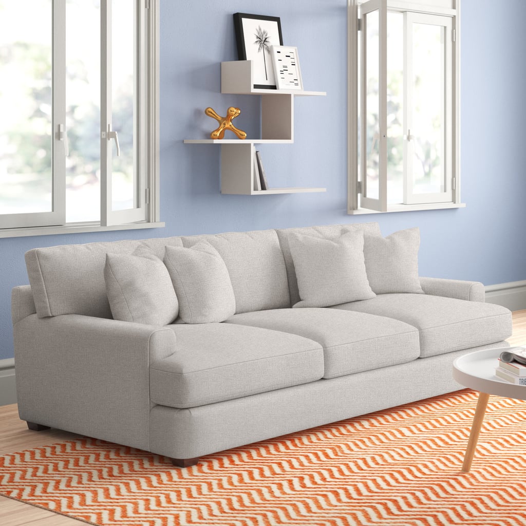 A Movie-Watching Sofa: Elisa 90'' Recessed Arm Sofa with Reversible Cushions