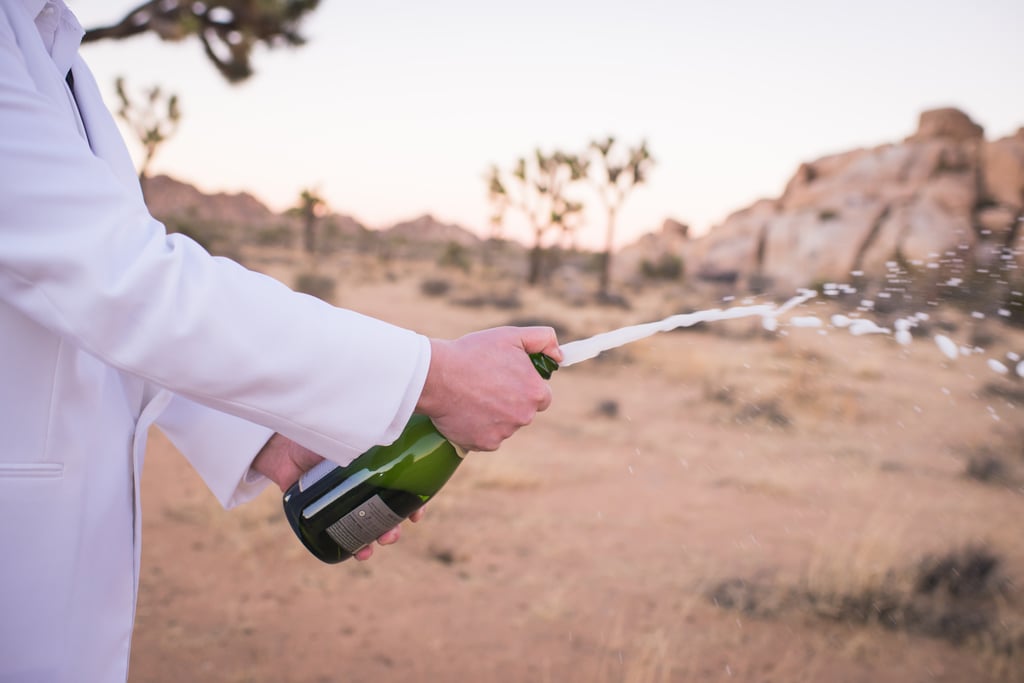Retro Palm Springs Engagement Photos