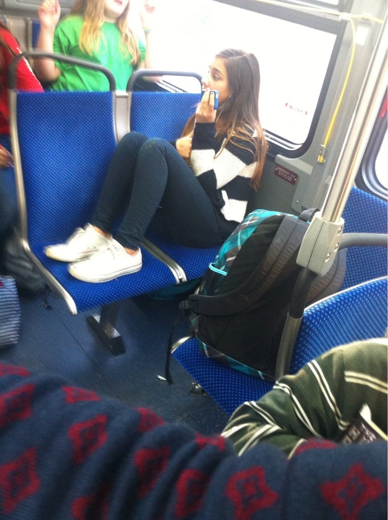 Yep, Just Taking Up Three Seats on the Bus