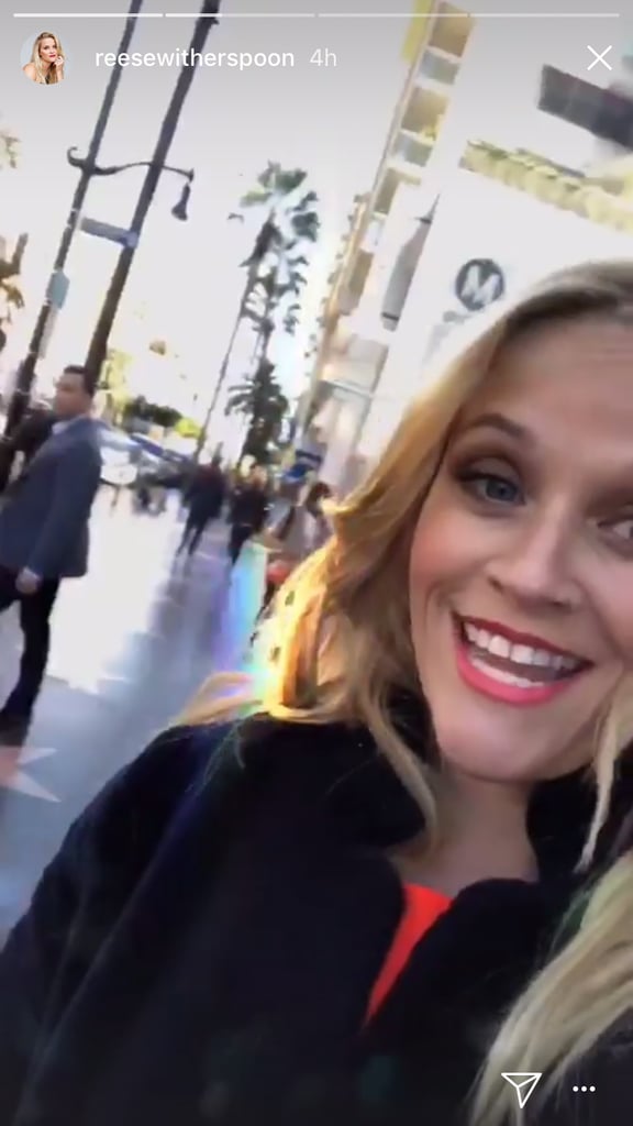 Reese Witherspoon Cleaning Her Hollywood Walk of Fame Star