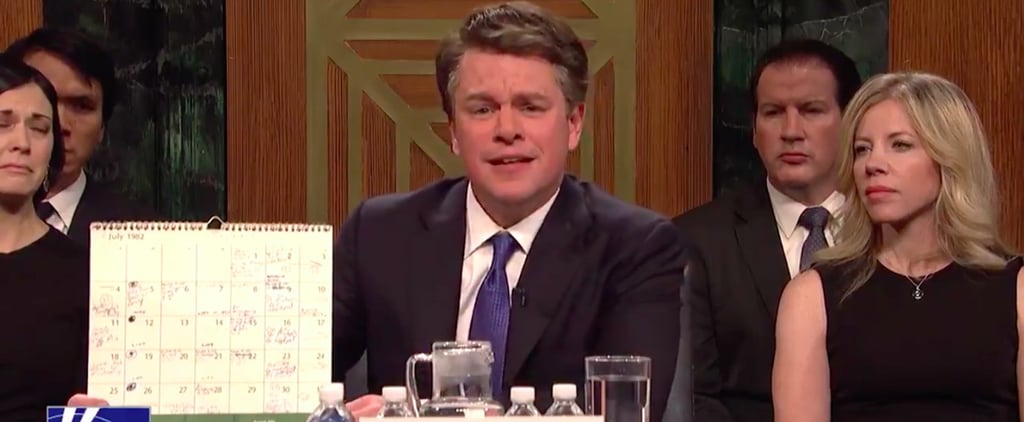 Matt Damon as Brett Kavanaugh SNL Cold Open Sept. 29 2018