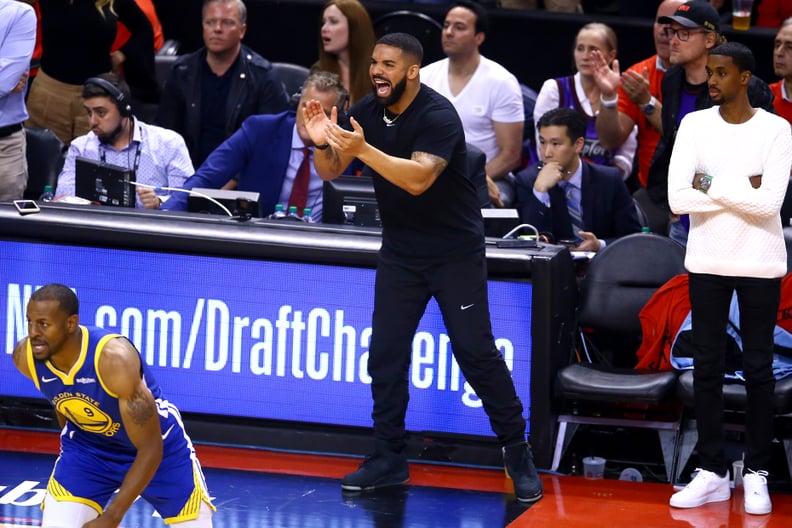 Photos of Drake at Game 5 of the NBA Finals