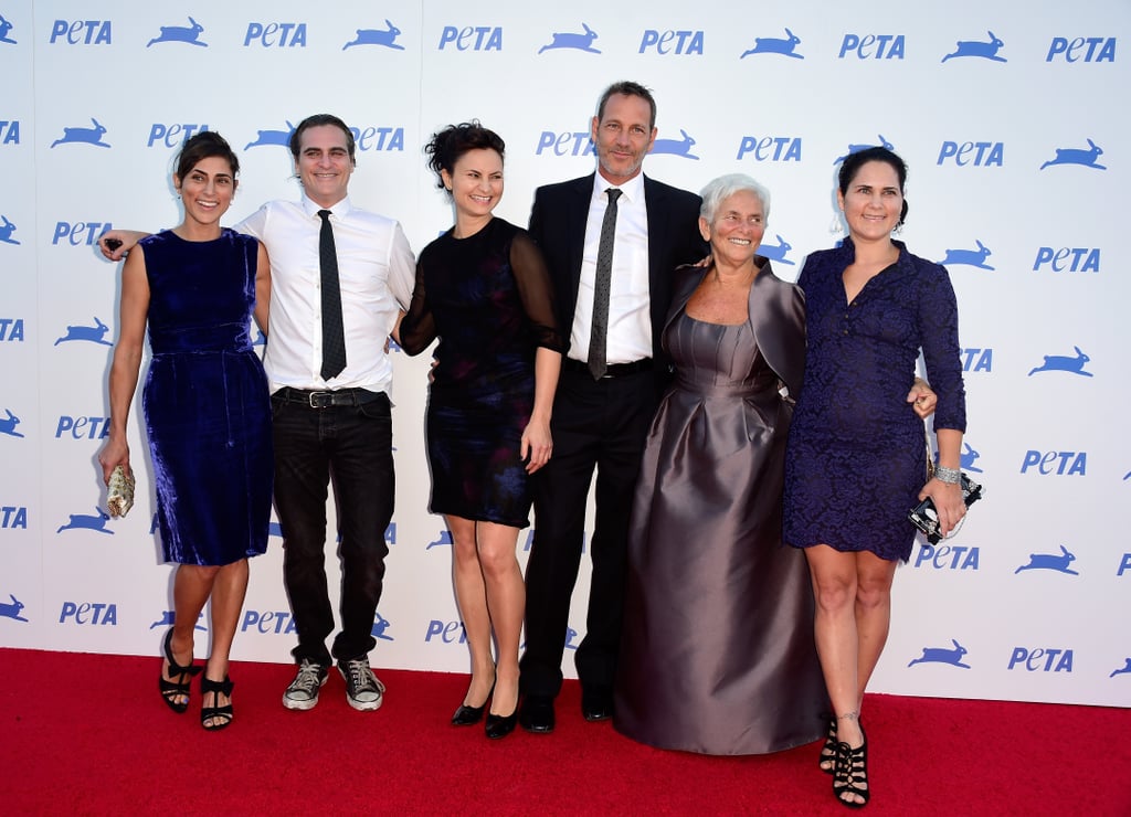 Joaquin Phoenix and Family PETA Red Carpet Pictures