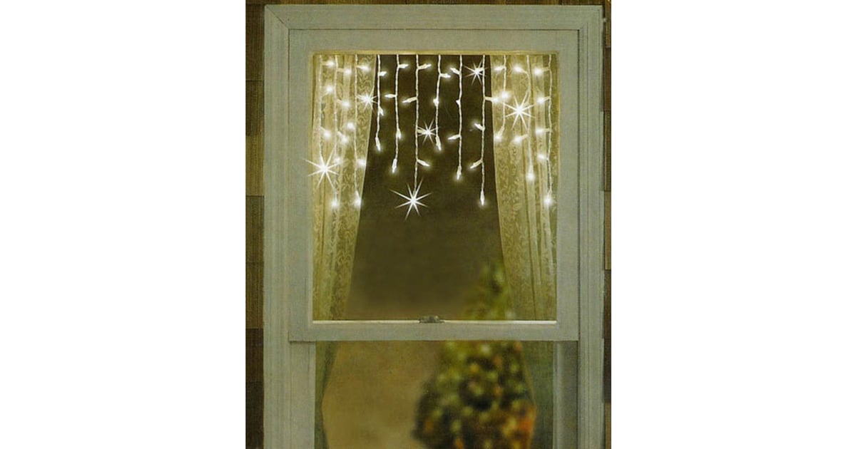 Pier 1 Imports Twinkling & Shimmering White Window Curtain Icicle
