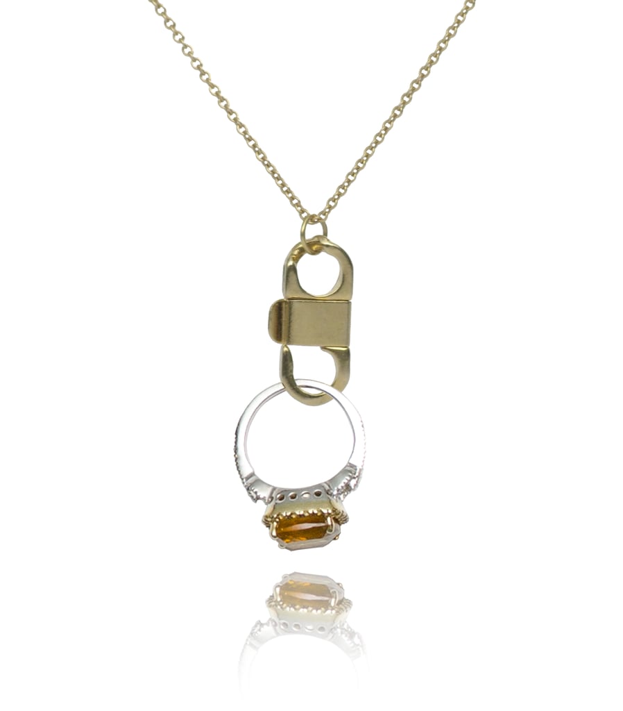 Solechette Hidden Cuff Ringette Necklace Ring Holder ($38)