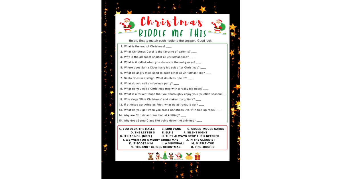 Christmas Riddle Me This Game | Christmas Games to Play on Zoom | 2021 ...