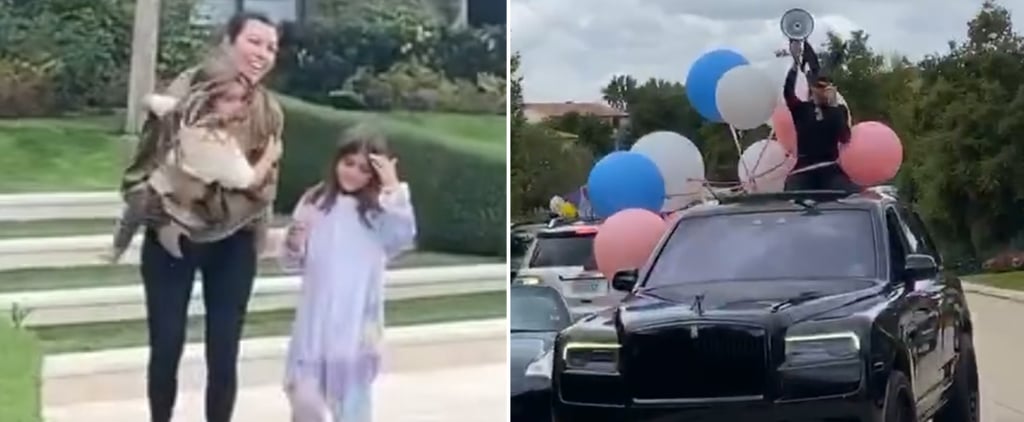 Kourtney Kardashian Gets Surprised With a Socially Distanced Birthday Parade — See the Snaps!