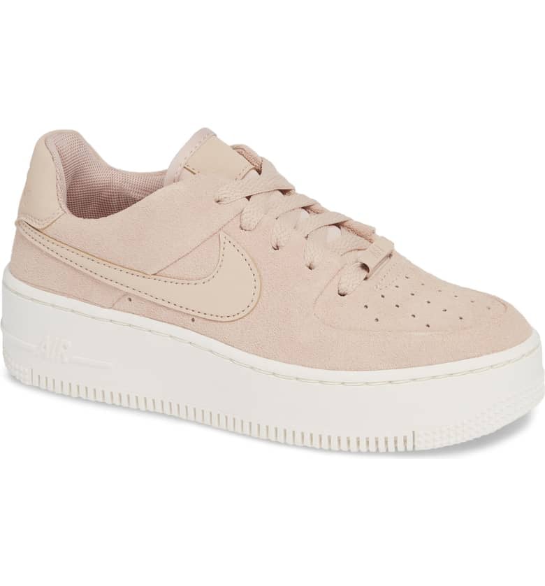 Pink Suede Nike Air Force Ones 