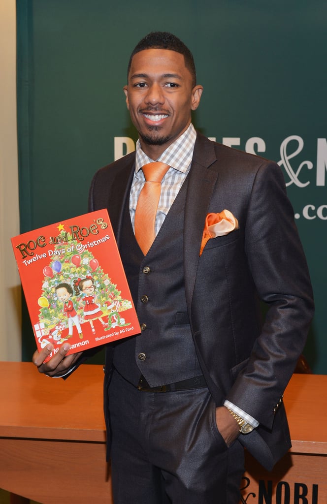 Nick Cannon had a rather dapper Monday outing as he attended the NYC book signing for Roc and Roe's Twelve Days of Christmas.