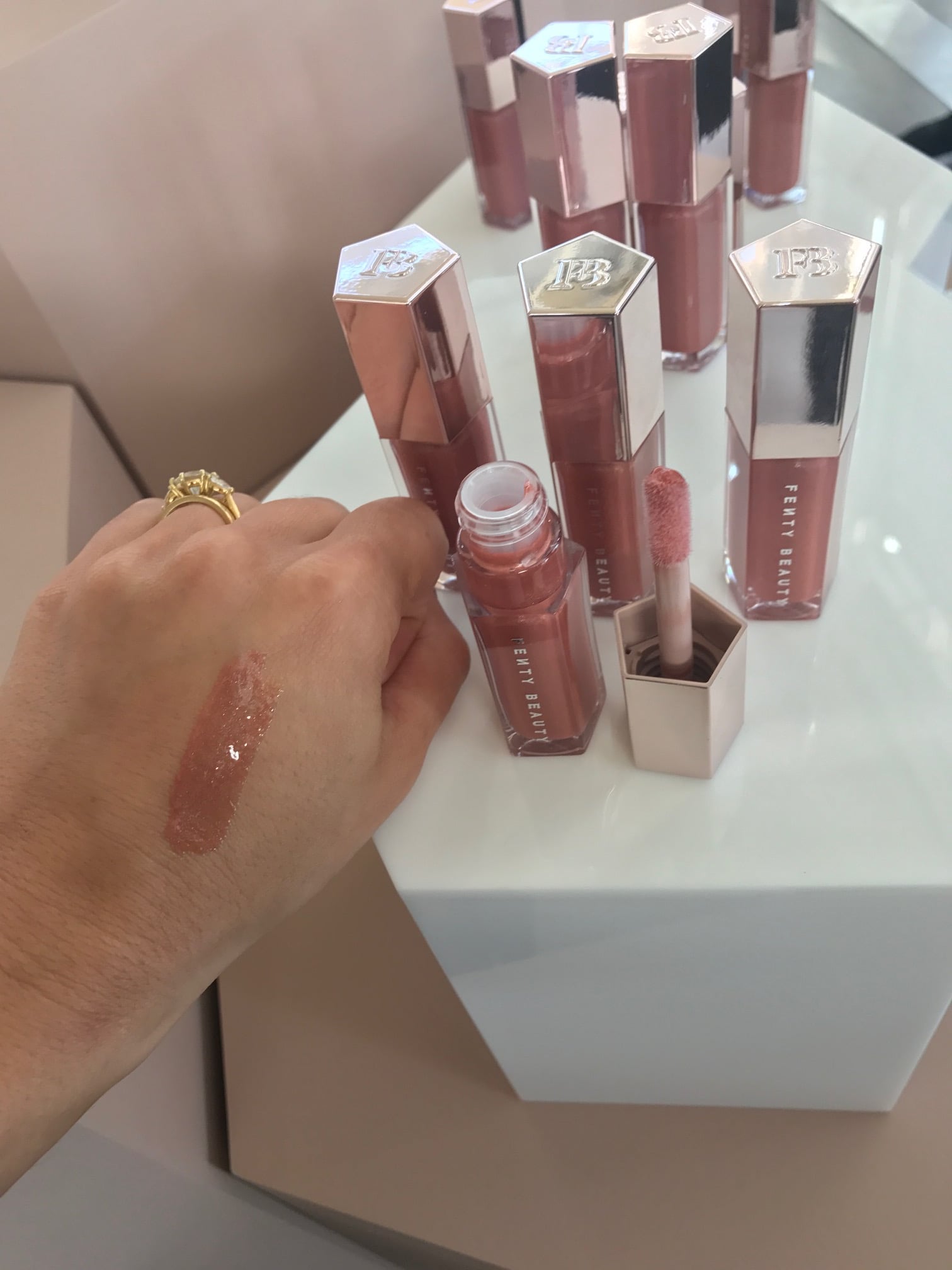 Reviewing The Fenty Lil Gloss Balms And Key Chain Dou 