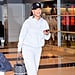 Rihanna Wearing Heels With Sweatpants at Airport