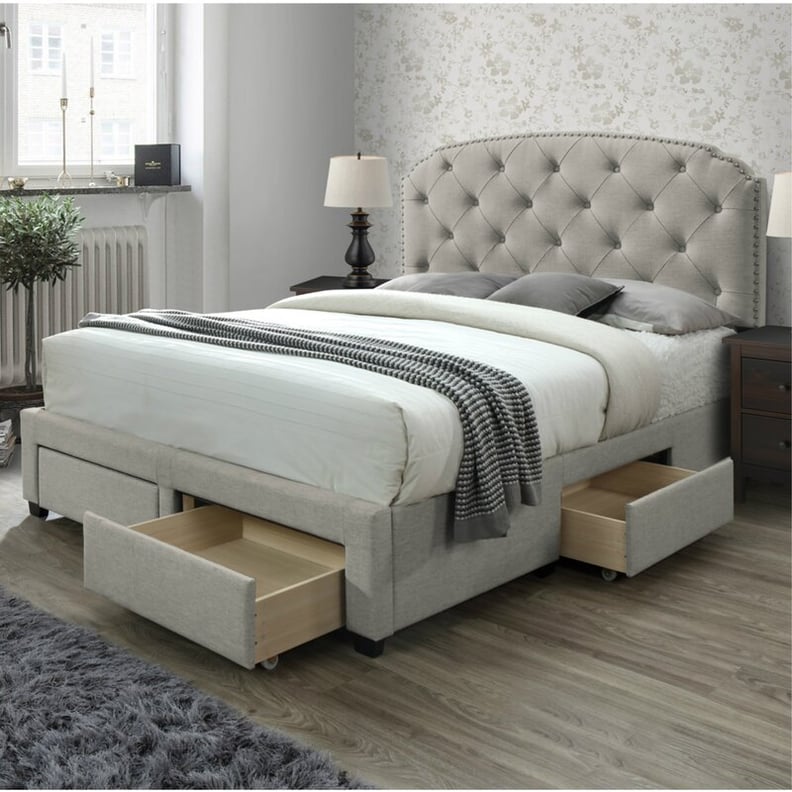 Emmett Upholstered Storage Standard Bed