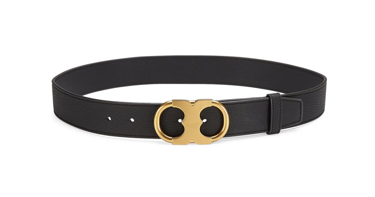 Tory Burch Gemini Leather Belt | Affordable Belts Like the Gucci Double ...