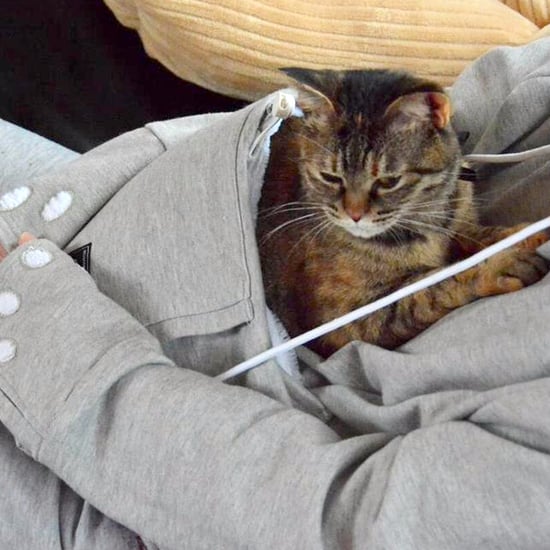 Mewgaroo Hoodie With Cat Pocket