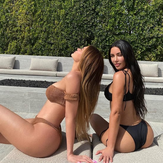 Kardashian-Jenner Sisters Wear Bikinis on Their Pool Day