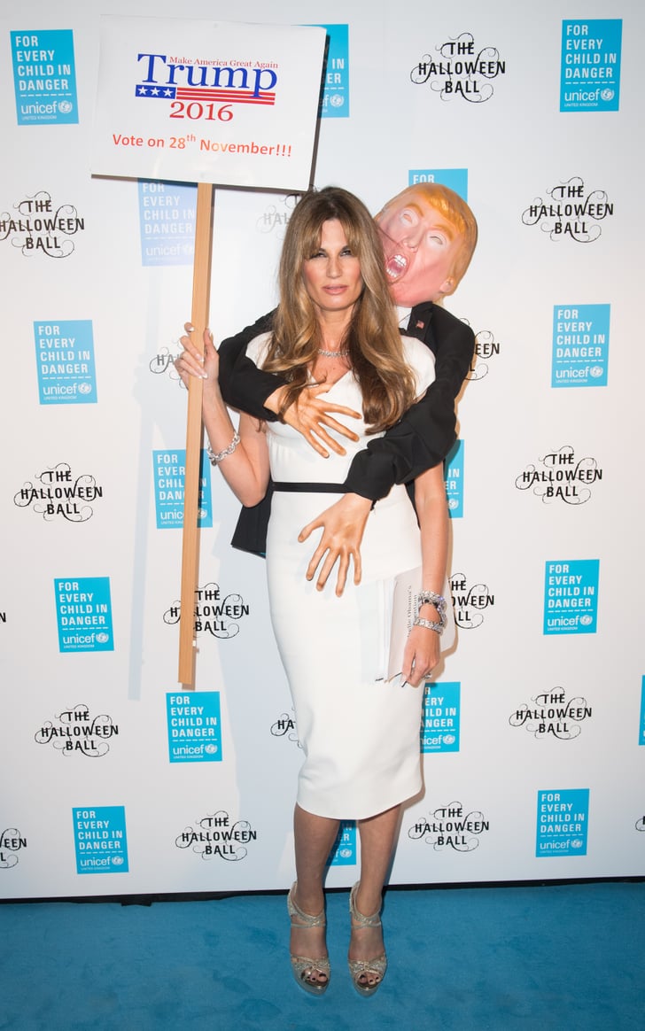 Jemima Khan S Melania Trump Groping Halloween Costume 2016 Popsugar Celebrity Photo 8