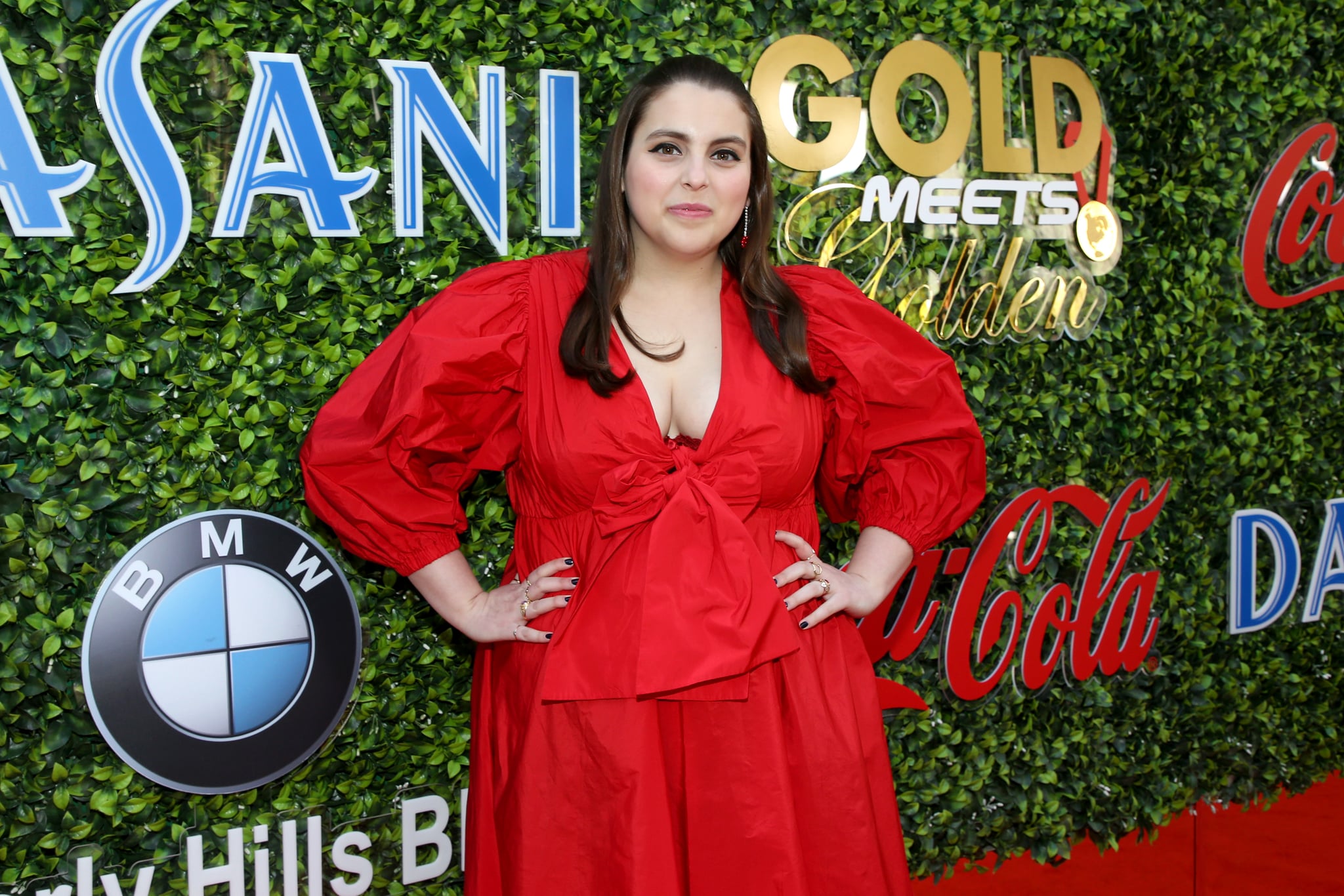 Beanie Feldstein At The Gold Meets Golden Party In La Globe Nominees Unite At The Gold Meets Golden La Soiree See The Photos Popsugar Celebrity Photo 12
