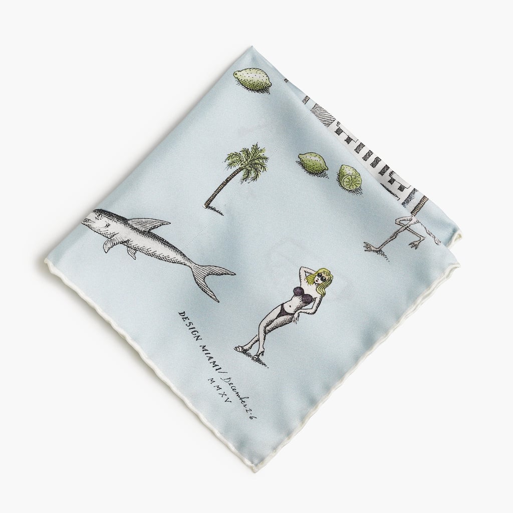J.Crew X Pierre Le-TanTM for Design Miami/TM Pocket Square