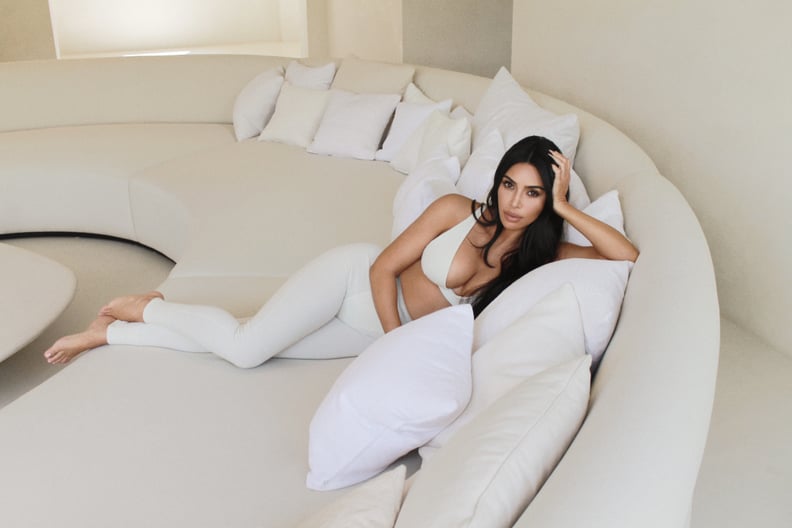 Skims Cotton Dipped Thong in Bone  Kim Kardashian Launches Cotton
