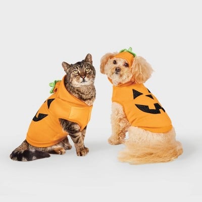 Pumpkin Halloween Dog Hoodie