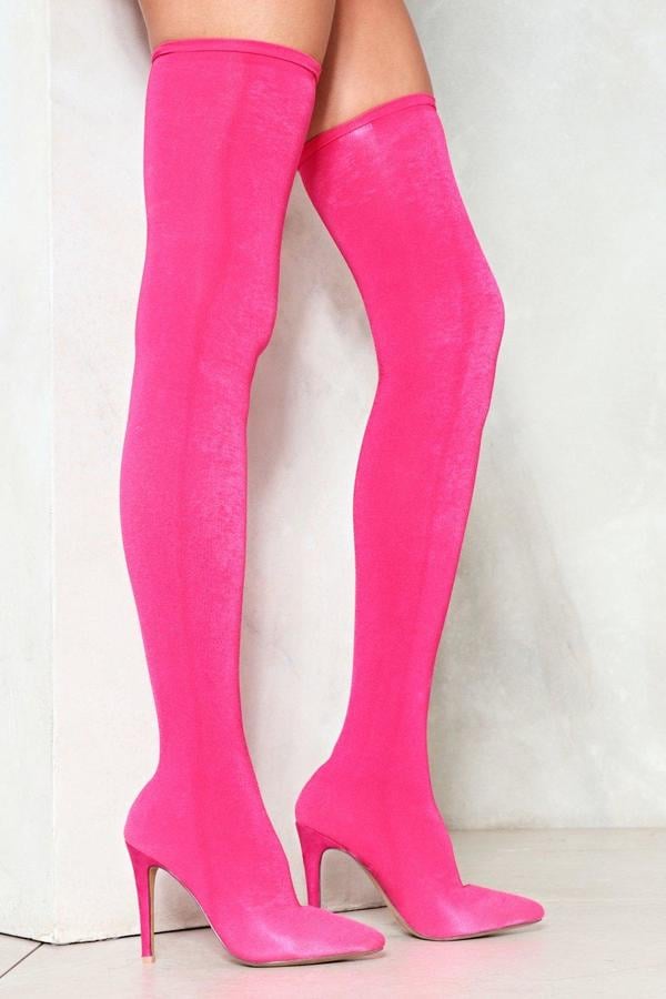 Nasty Gal Pop-Up Thigh-High Boot