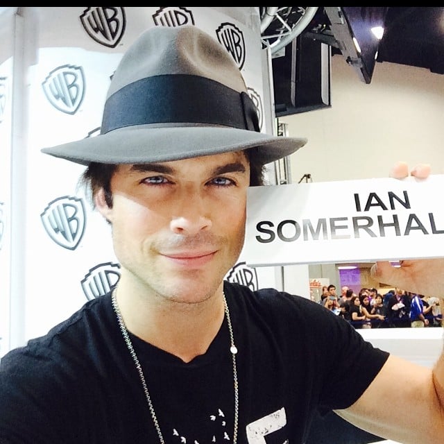 Ian Somerhalder took a selfie with his nameplate and, in the process, showed off his baby blues.
Source: Instagram user iansomerhalder