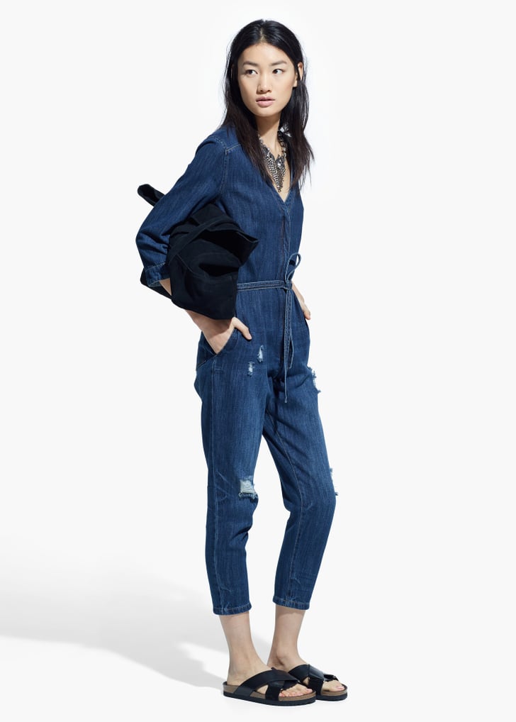 Mango Dark Denim Jumpsuit Summer Denim POPSUGAR Fashion Photo 13