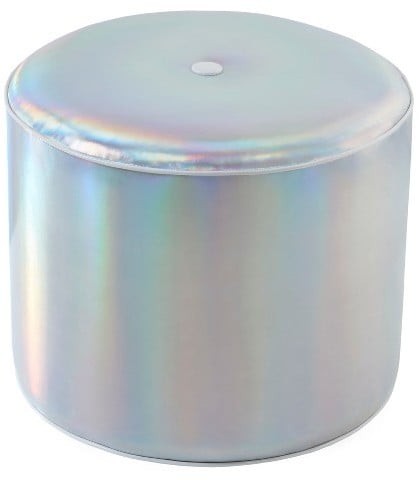 Iridescent Round Ottoman