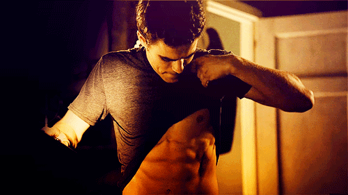 When Stefan Admires His Own Chiseled Physique The Vampire Diaries Shirtless Pictures 