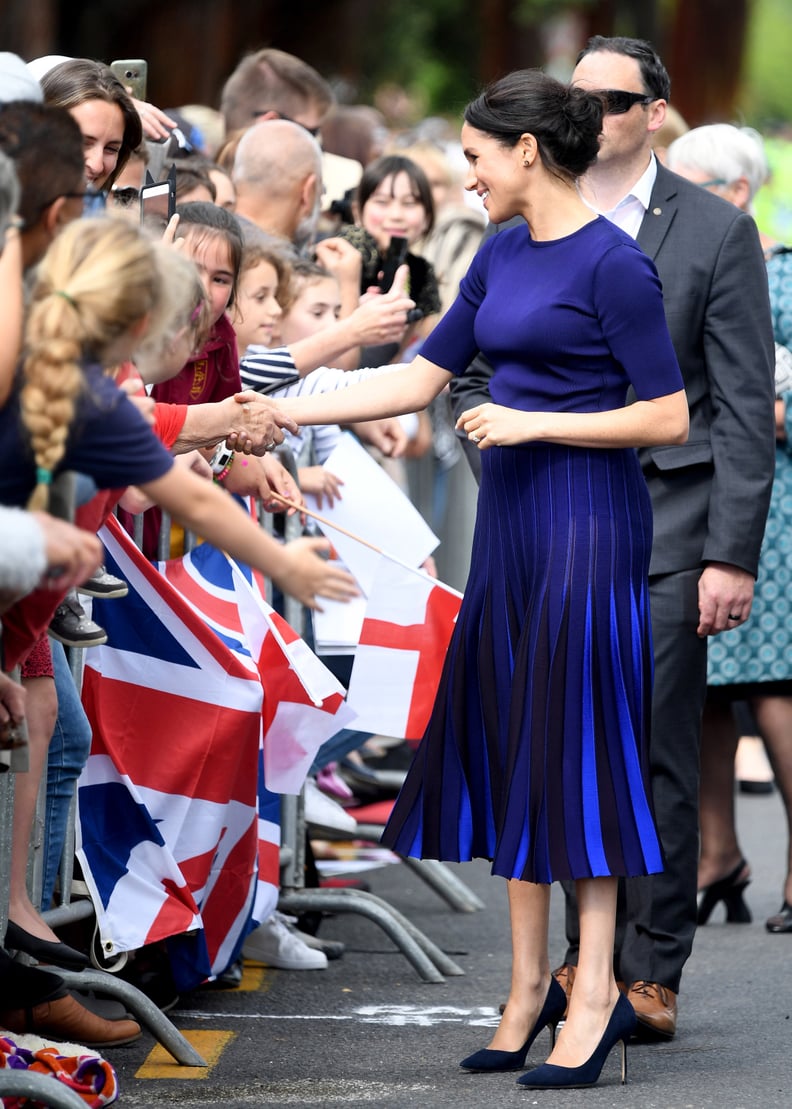 Givenchy multi blue pleated skirt cheap