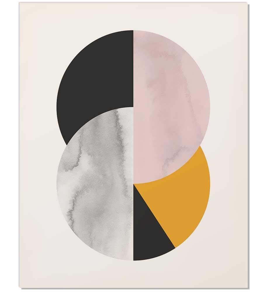 Abstract Circle Mid Century Art Print