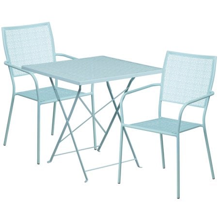 Flash Furniture Square Indoor-Outdoor Folding Patio Table Set