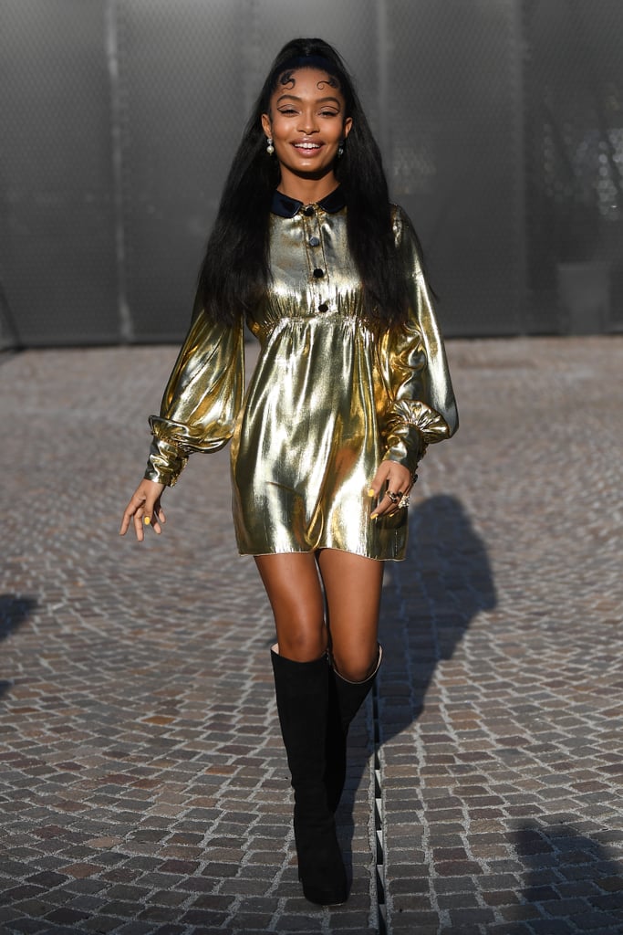 Yara Shahidi at the Gucci Fall 2020 Show