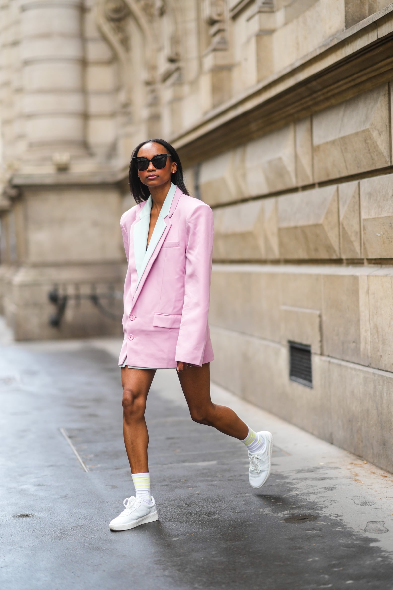 How to Wear a Dress With Sneakers POPSUGAR Fashion