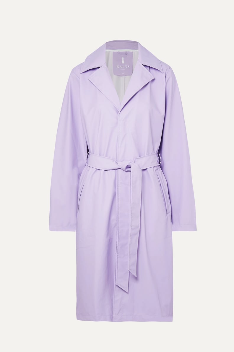 Rains Matte-PU Trench Coat